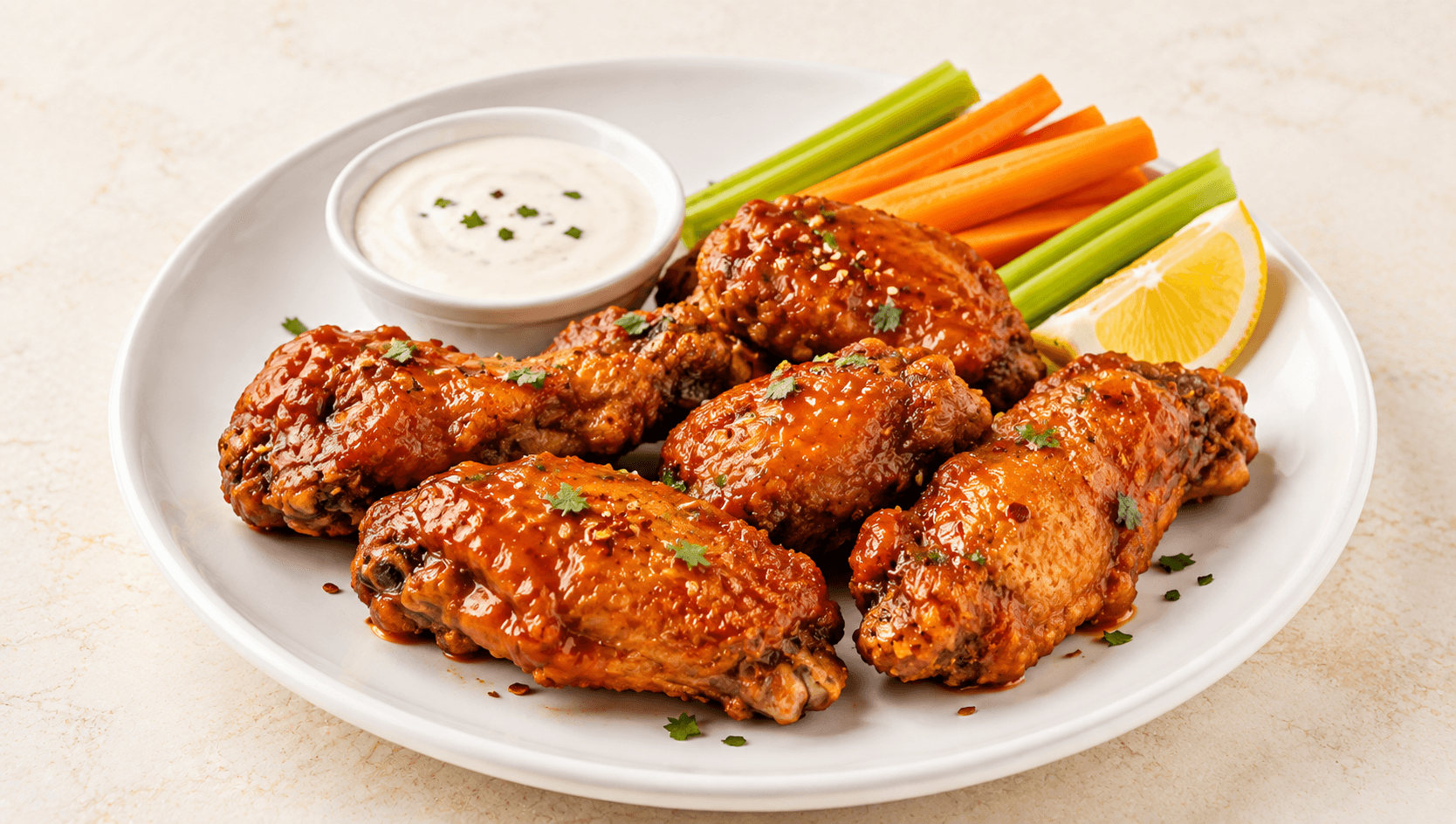 6 pcs Crispy Hot Wings